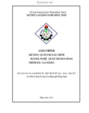 Giáo trình Quản trị tài chính (Nghề: Quản trị bán hàng - Cao đẳng) - Trường Cao đẳng nghề Đồng Tháp