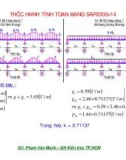 Thực hành tính toán bằng SAP2000v14