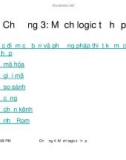 Chương 3: Mạch logic tổ hợp