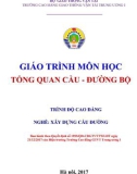 Giáo trình Tổng quan cầu đường bộ (Nghề Xây dựng cầu đường – Trình độ cao đẳng) – Trường CĐ GTVT Trung ương I