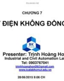 Bài giảng Biến đổi năng lượng điện cơ: Chương 7 - Trịnh Hoàng Hơn