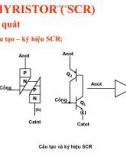 Bài giảng Điện tử căn bản - Bài 8: Thyristor (SCR)