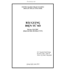 Bài giảng Điện tử số: Phần 1 - ĐH Phạm Văn Đồng