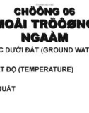 Bài giảng Địa chất dầu khí - Chương 6: Môi trường ngầm