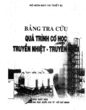 Bảng tra cứu quá trình cơ học truyền nhiệt - truyền khối - Quá trình và thiết bị công nghệ hóa học và thực phẩm