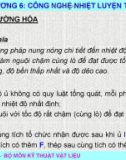 Kỹ thuật vật liệu - CÔNG NGHỆ NHIỆT LUYỆN THÉP