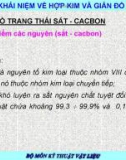 Kỹ thuật vật liệu - KHÁI NIỆM VỀ HỢP KIM VÀ GIẢN ĐỒ TRẠNG THÁI