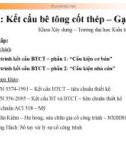 Bộ môn: Kết cấu bê tông cốt thép – Gạch đá