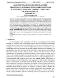 An investigation into EFL teachers - perceptions and practices of pre-listening activities in English classes at Quoc Hoc Hue high school