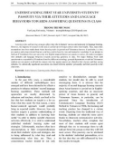 Understanding first year university students' passivity via their attitudes and language behaviors towards answering questions in class