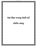 Sai lầm trong thiết kế chiếu sáng