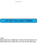 Bài giảng Cơ kết cấu giao thông - ĐH Bách khoa