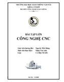 Bài tập lớn về công nghệ CNC