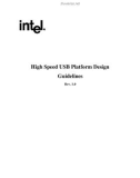 High Speed USB Platform Design Guidelines