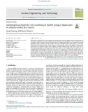 Semiempirical model for wet scrubbing of bubble rising in liquid pool of sodium-cooled fast reactor