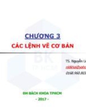 Bài giảng CAD ứng dụng trong thiết kế ô tô - Chương 3: Các lệnh vẽ cơ bản