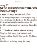 Bài giảng Công nghệ thi công: Chương 22