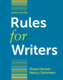 Rules for Writers (7th edition) - Diana Hacker, Nancy Sommers