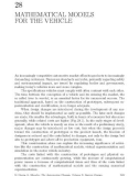 MATHEMATICAL MODELS FOR THE VEHICLE