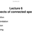 Lecture Phonetics & Phonology: Lecture 6