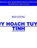 BÀI GIẢNG QUY HOẠCH TUYẾN TÍNH_ Chương 2: Bài toán vận tải