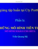 Bài giảng tập huấn tại công ty PortCoast - Phần Ic: Những mô hình tiên tiến (Trần Quang Hộ)