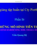 Bài giảng tập huấn tại công ty PortCoast - Phần Ib: Những mô hình tiên tiến (Trần Quang Hộ)