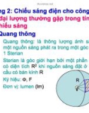 Bài giảng Kỹ thuật điện: Chương 2.1 - Chiếu sáng điện cho công trình