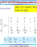 Bài giảng lý thuyết điều khiển tự động - Mô tả toán học hệ thống điều khiển rời rạc part 9