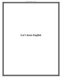 Let's learn English