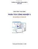 Giáo trình Thực hành phân tích công nghiệp 3 (hệ Cao đẳng và Trung cấp): Phần 1