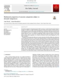 Mechanical properties of concrete composites subject to elevated temperature