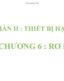 Bài giảng Khí cụ điện - Chương 6: Rơle