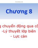 Bài giảng Cơ lưu chất: Chương 8 - TS. Lý Hùng Anh