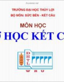 MÔN HỌC CƠ HỌC KẾT CẤU - ĐH THỦY LỢI