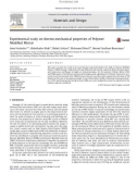 Experimental study on thermo-mechanical properties of polymer modified mortar