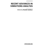 RECENT ADVANCES IN VIBRATIONS ANALYSIS