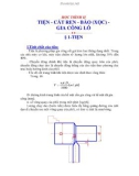 NGUYÊN LÝ CẮT - HỌC TRÌNH 2 TIỆN - CẮT REN - BÀO (XỌC) GIA CÔNG LỖ - BÀI 1