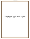 Tổng hợp bí quyết Write Englisg