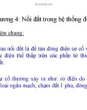 Bài giảng Kỹ thuật cao áp: Chương 4 Nối đất trong hệ thống điện