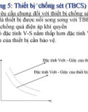 Bài giảng Kỹ thuật cao áp: Chương 5 Thiết bị chống sét (TBCS)