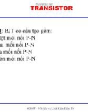 Bài giảng Vật liệu và linh kiện điện tử - Bài tập trắc nghiệm: Transistor