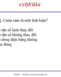 Bài giảng Vật liệu và linh kiện điện tử - Bài tập trắc nghiệm: Cuộn dây