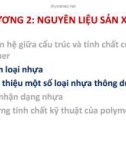 Nguyên liệu sản xuất các loại nhựa.