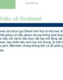 Giới thiệu về Biodiesel