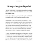 10 mẹo cho gian bếp nhỏ