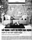 Sử dụng thiết bị điện gia dụng hợp lý và tiết kiệm điện