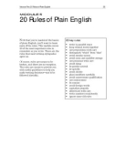 MODULE 5: 20 RULES OF PLAIN ENGLISH