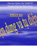 Bài giảng Tĩnh điện học: Phần III - ĐHBK TP.HCM