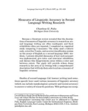 MEASURES OF LINGUISTIC ACCURACY IN SECOND LANGUAGE WRITING RESEARCH